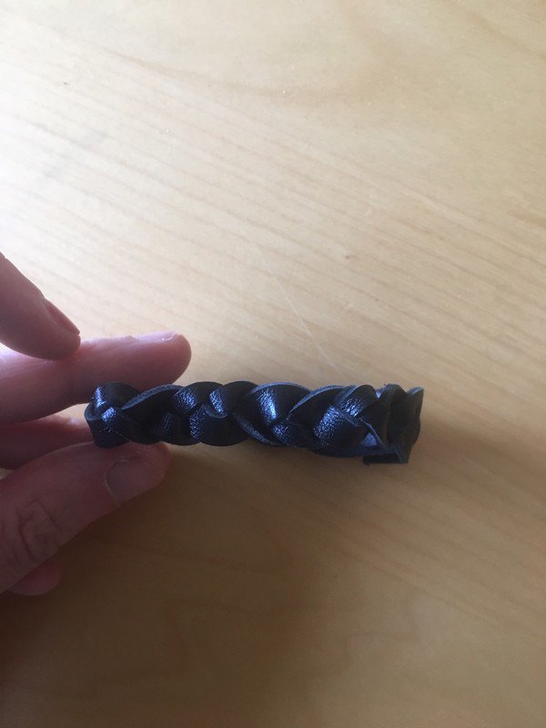 Schwarzes Lederarmband *Mengenrabatt*