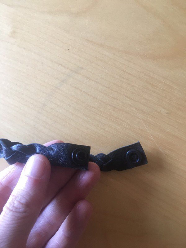 Schwarzes Lederarmband *Mengenrabatt*