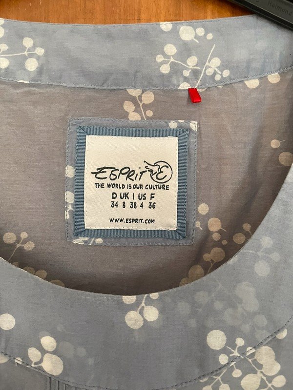 Hellblaue Bluse aus Seide und Baumwolle *Mengenrabatt*