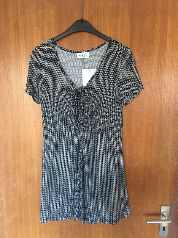 schwarz-weiß gemustertes Kleid in Gr. S *Mengenrabatt*