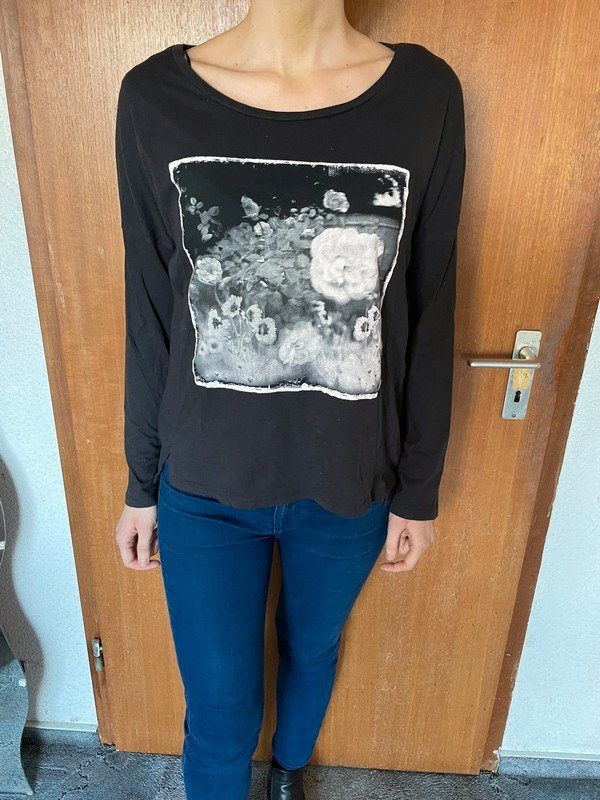 Dunkelgrauer dünner Pullover aus 100% Baumwolle *Mengenrabatt*