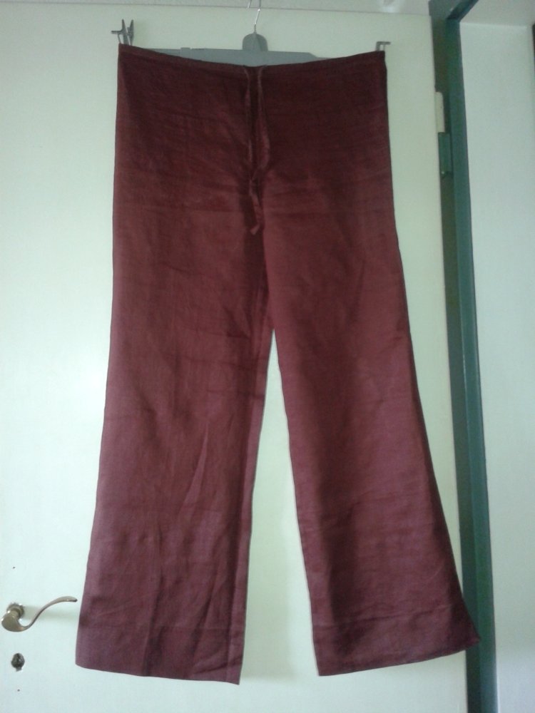 Rote Leinenhose / Sommerhose von Zara
