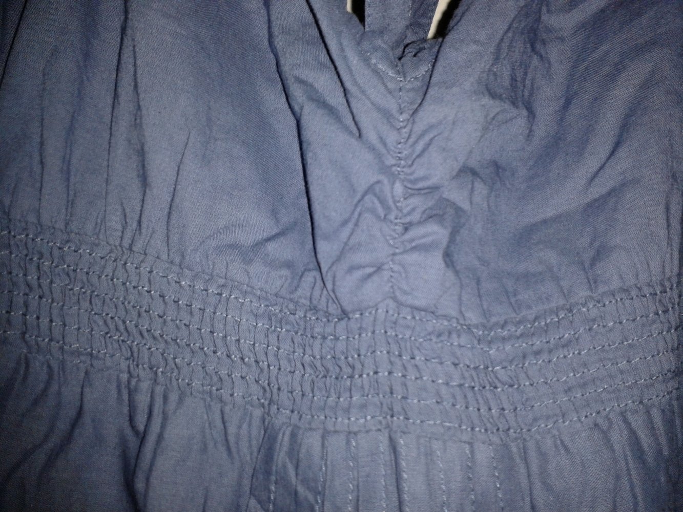 Langes luftiges Sommerkleid, Maxikleid, Blau