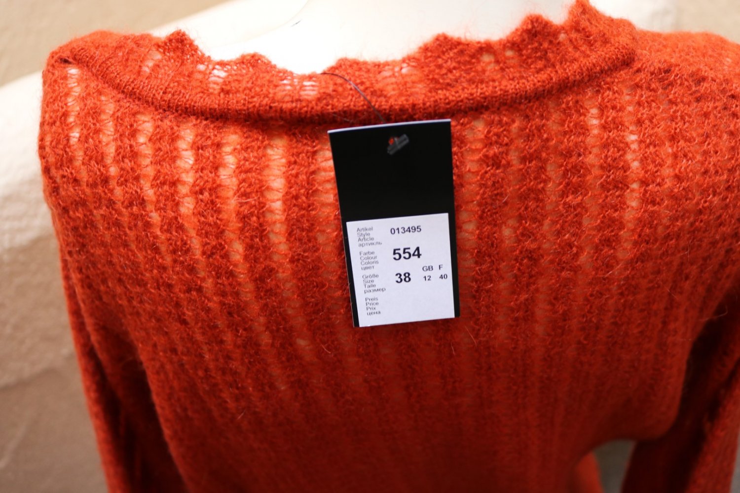 #Pullover m. Mohair, Gr. 38, #terracotta, #LeComte, #Designermode