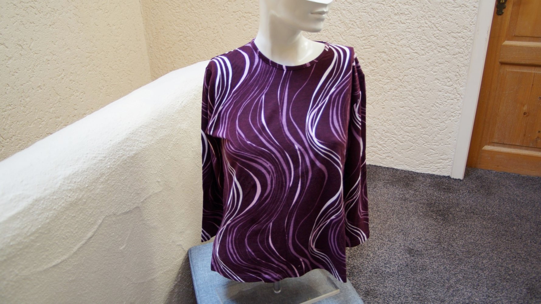#Langarmshirt, Gr. 38, #aubergine, #MM - wie neu