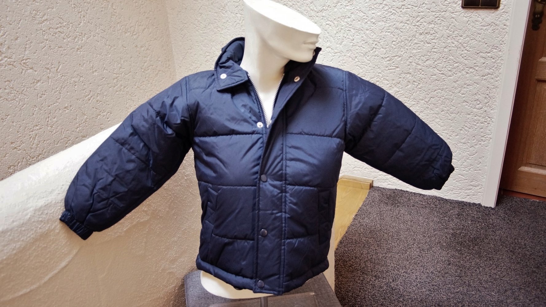 #Anorak, Gr. 116, #dunkelblau, #gesteppt, #wattiert, #warm, #by Bando