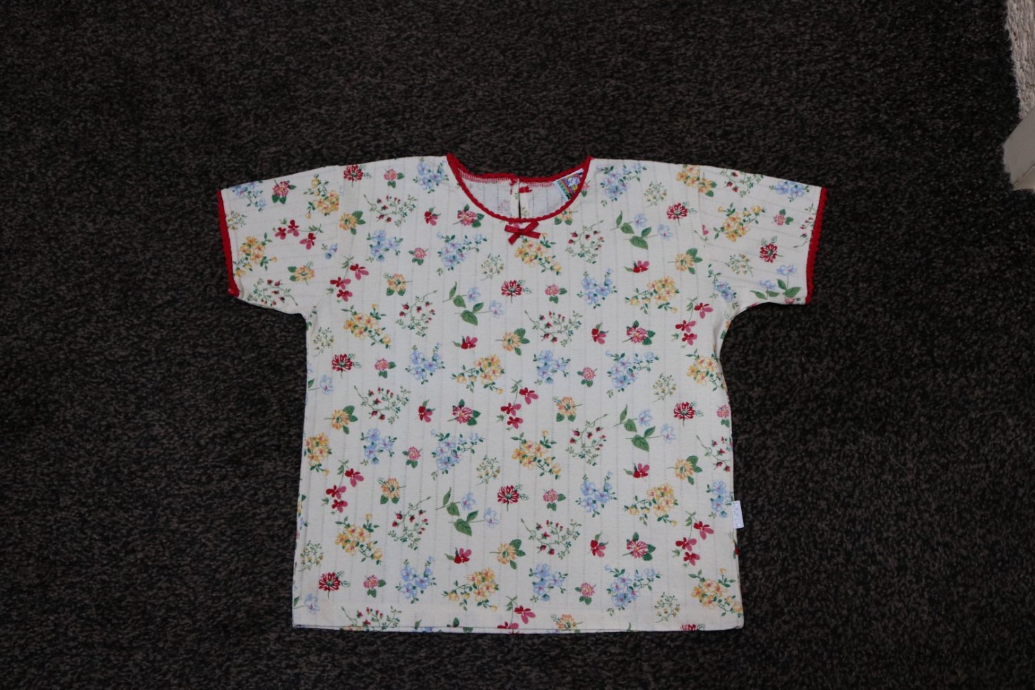 #T-Shirt m. Blümchen-Design, Gr. 104, #natur-bunt, #Bondi