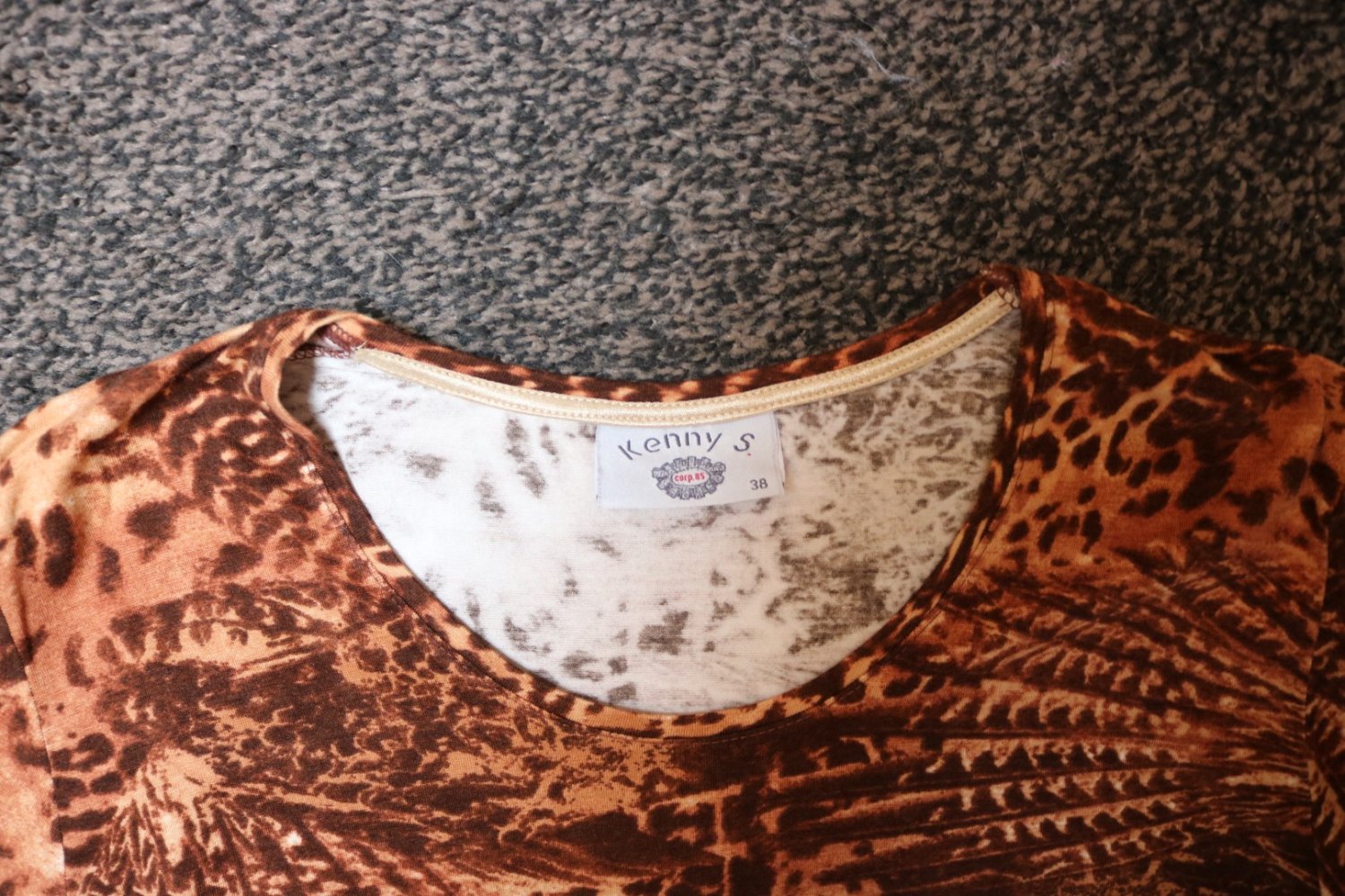 #3/4-Arm-Shirt, Gr. 38, #braun, #Kenny S. - wie neu