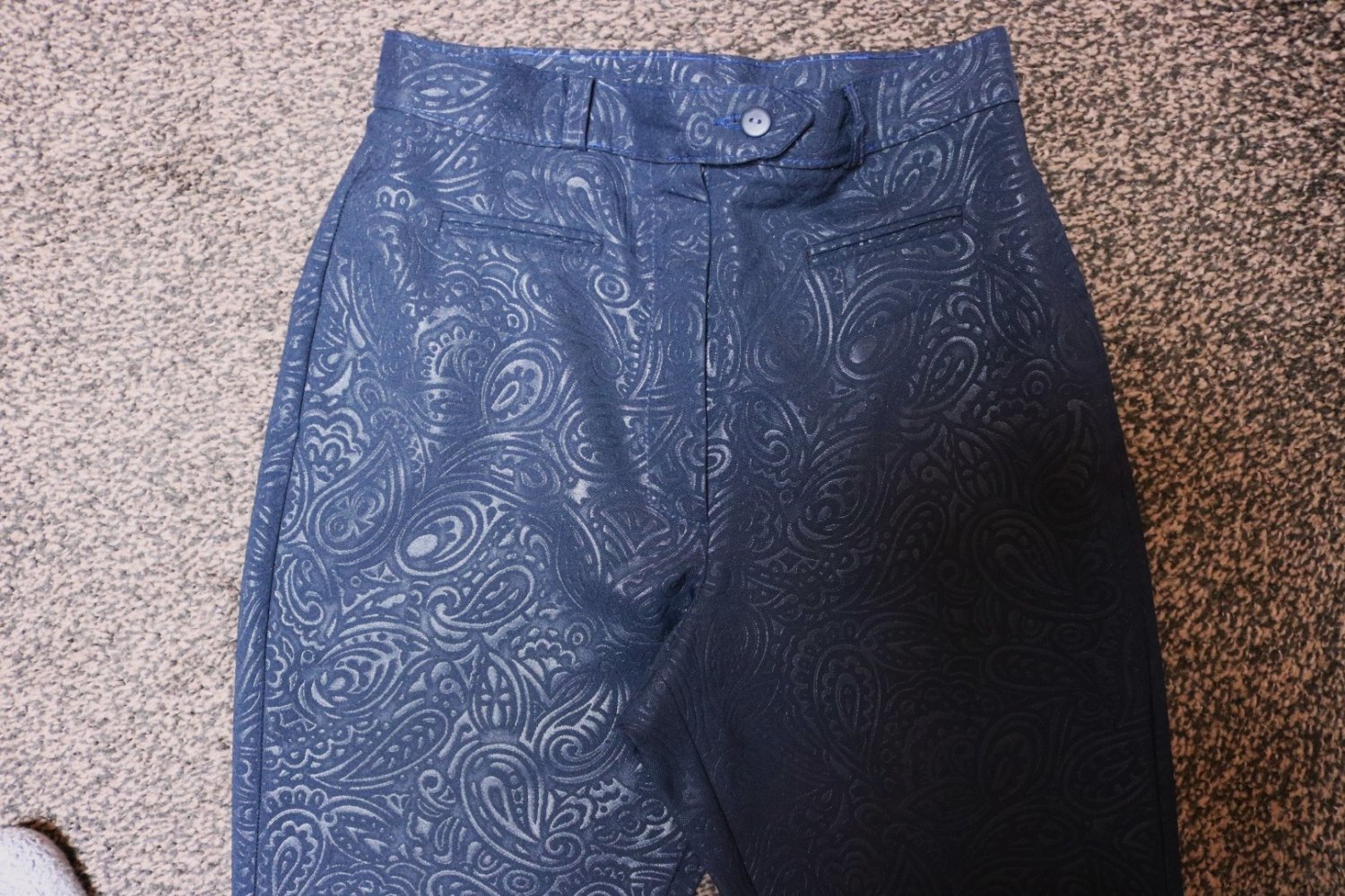 #Hose, Gr. 18 (36), dunkelblau, #Strukturmuster, #Elements - sehr gut