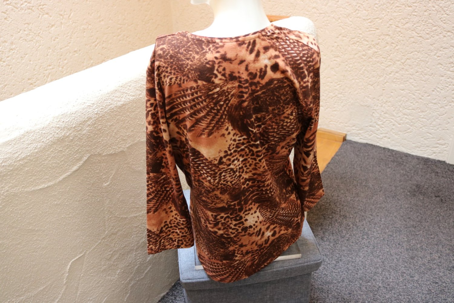 #3/4-Arm-Shirt, Gr. 38, #braun, #Kenny S. - wie neu