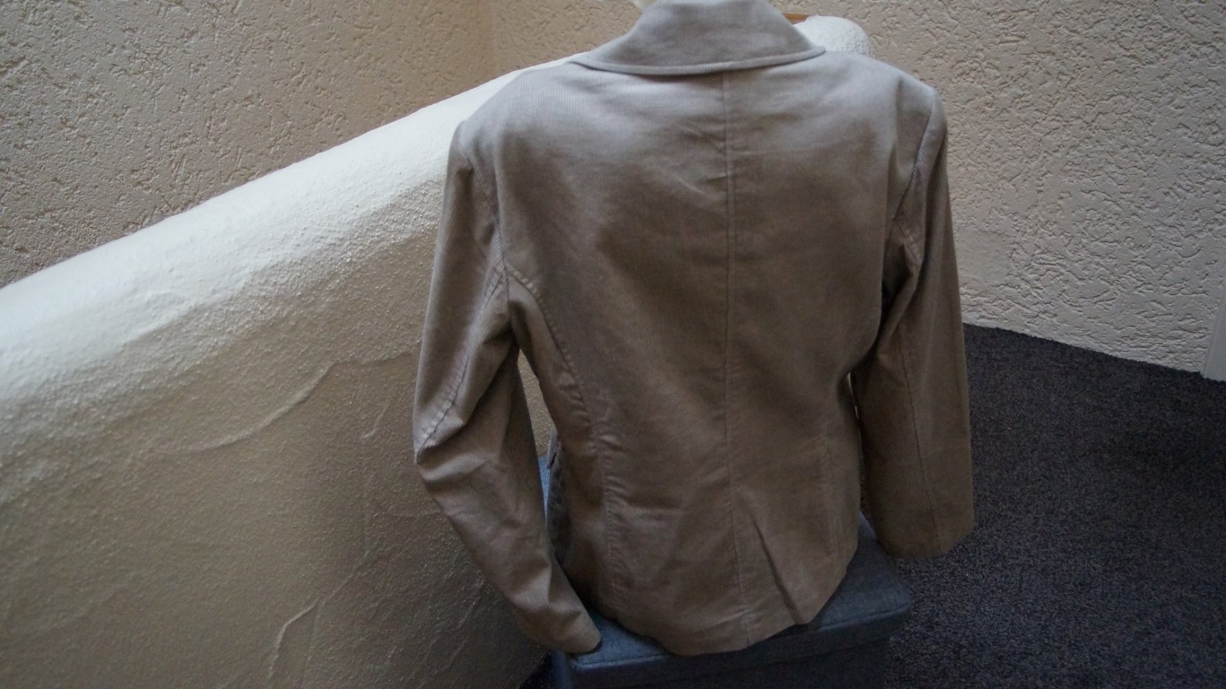 #Cordjacke, Gr. 38, #sand, #gefüttert, #hochwertig - wie neu