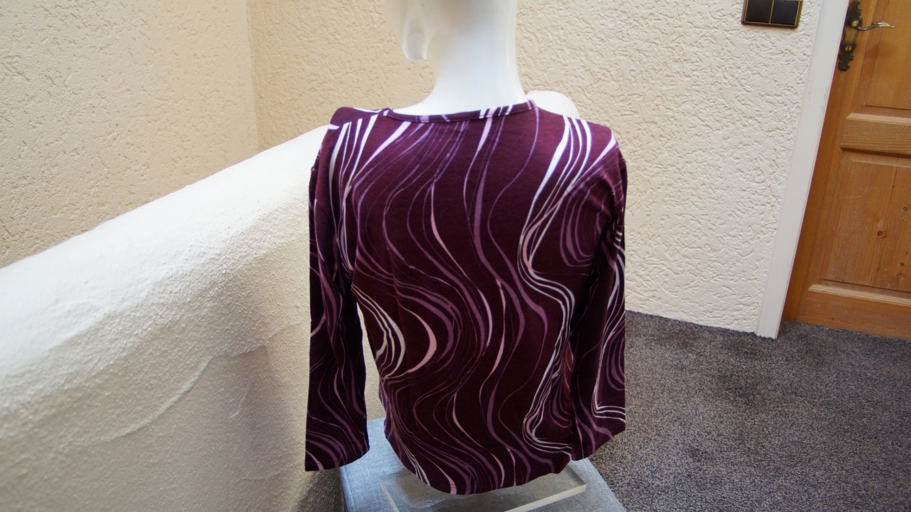#Langarmshirt, Gr. 38, #aubergine, #MM - wie neu