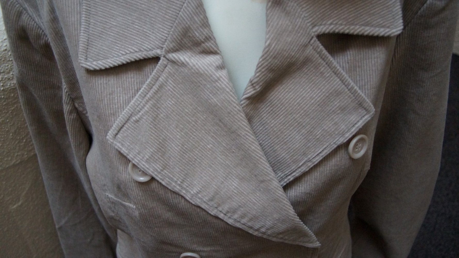 #Cordjacke, Gr. 38, #sand, #gefüttert, #hochwertig - wie neu