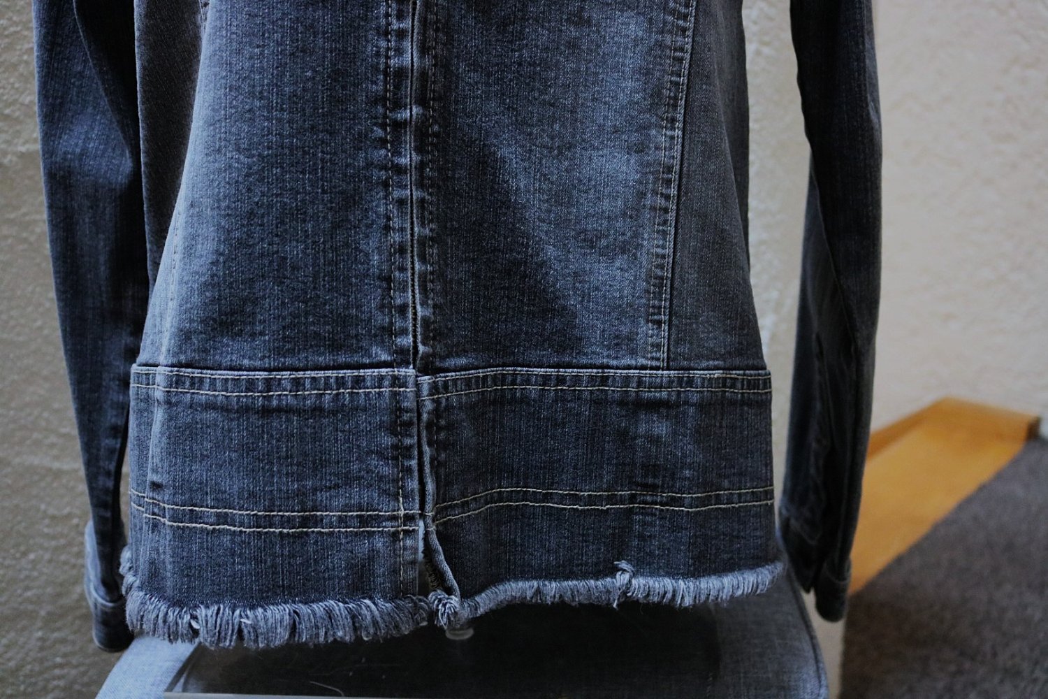 #Jeansjacke, Gr. 38, #Stretch, #schwarz-used, #MM, -wie neu