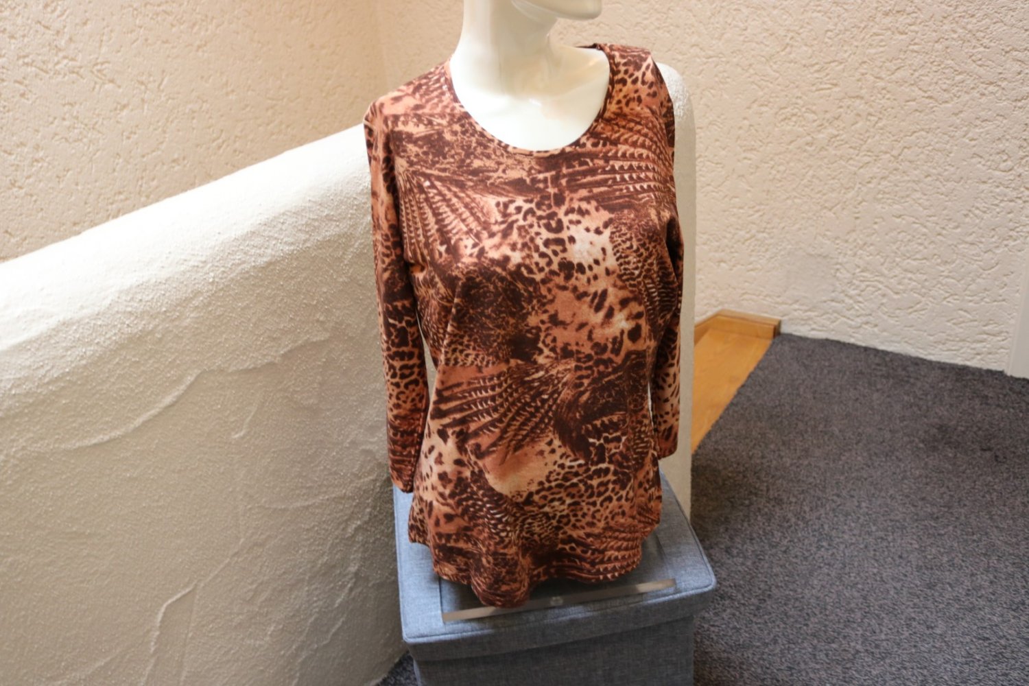 #3/4-Arm-Shirt, Gr. 38, #braun, #Kenny S. - wie neu