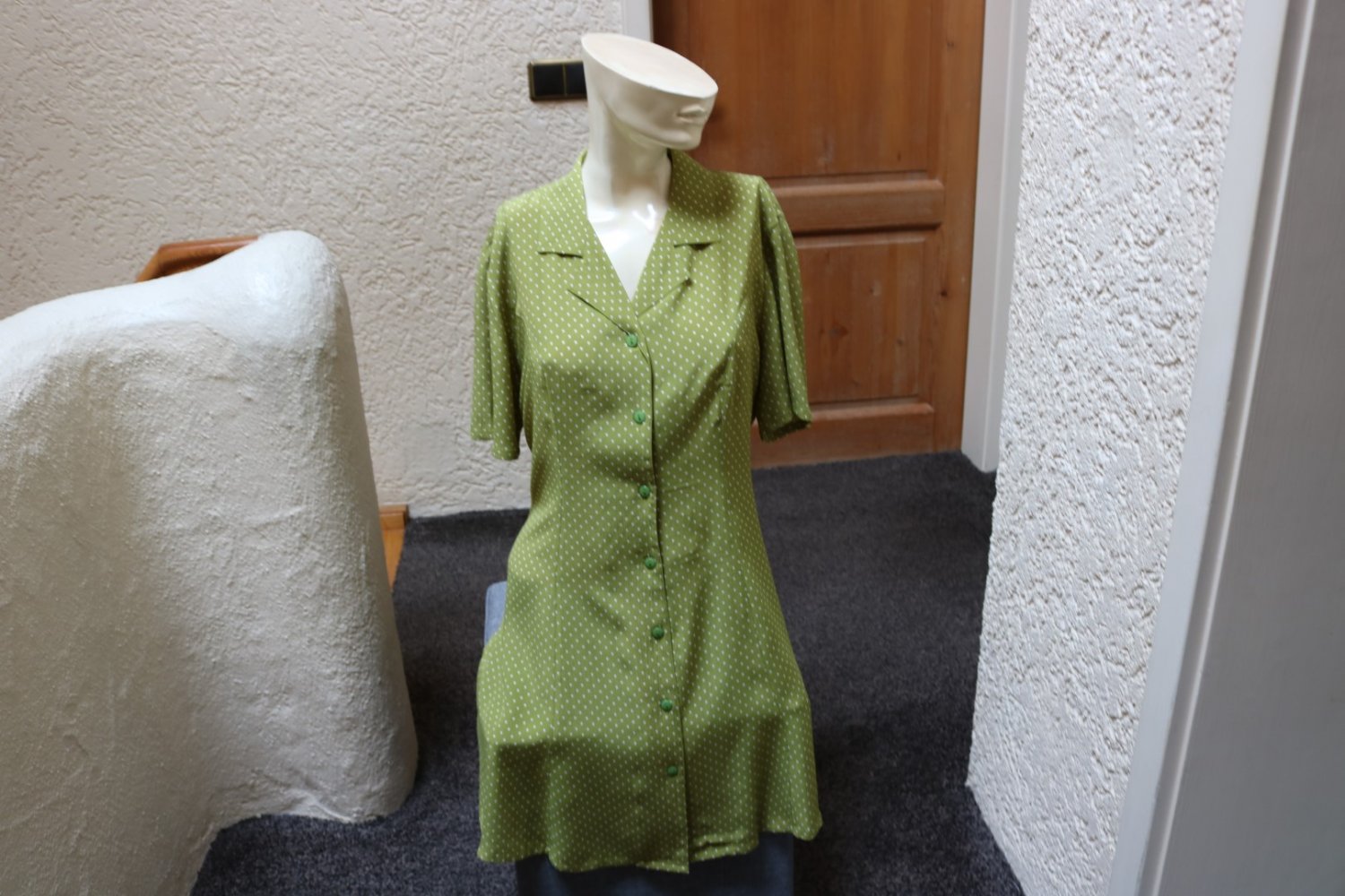 #Kleid, Gr. 36. #kiwi-weiß, #Ann Christin, #hochwertig - wie neu