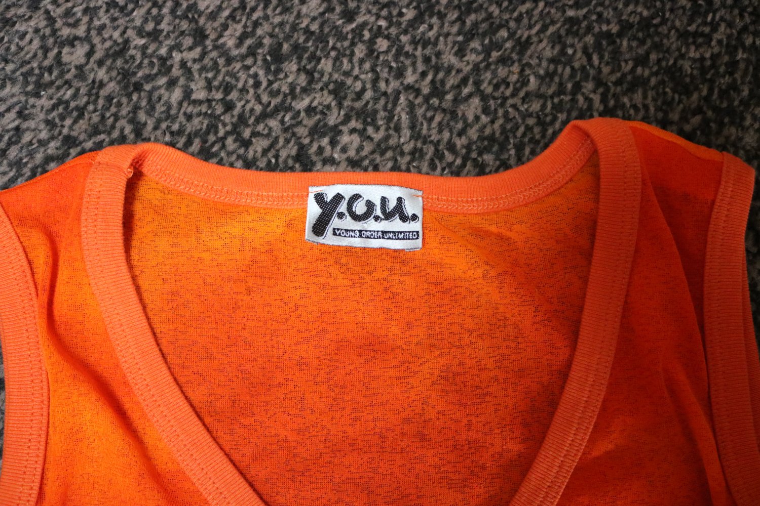#Chiffon-Top, Gr. 38, #orange, #Batik-Style, #Y.O.U.
