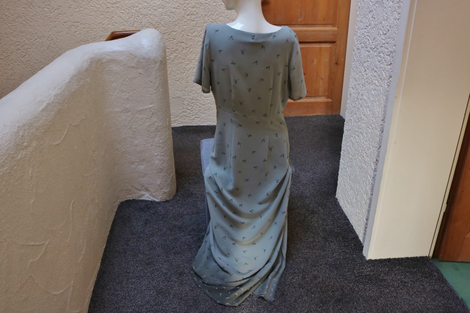 #Maxikleid, Gr. S, #schilf-oliv, #Eddie Bauer, #leicht, #hochwertig - wie neu