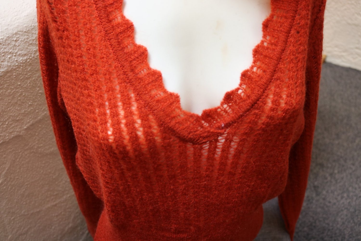#Pullover m. Mohair, Gr. 38, #terracotta, #LeComte, #Designermode