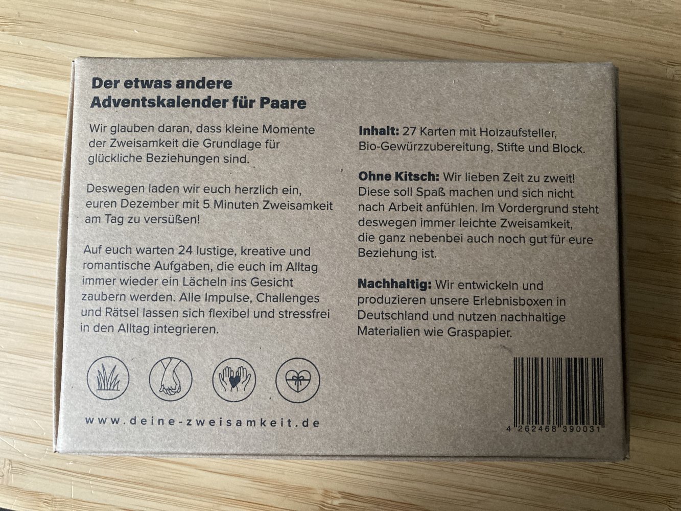 Deine Zweisamkeit – Adventskalender Box