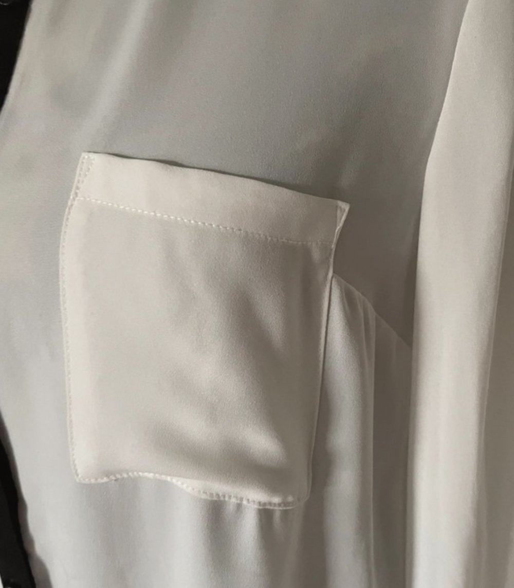 Schwarz weiße Bluse