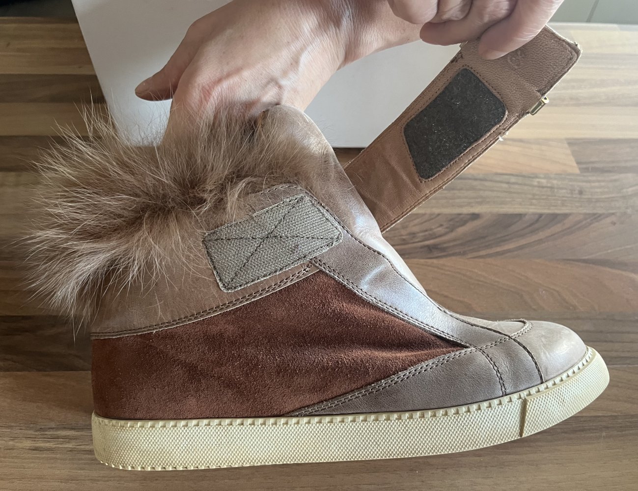 SeeBy Chloe Echtleder Sneaker Stiefeletten Gr. 39 warm gefüttert mit Karton