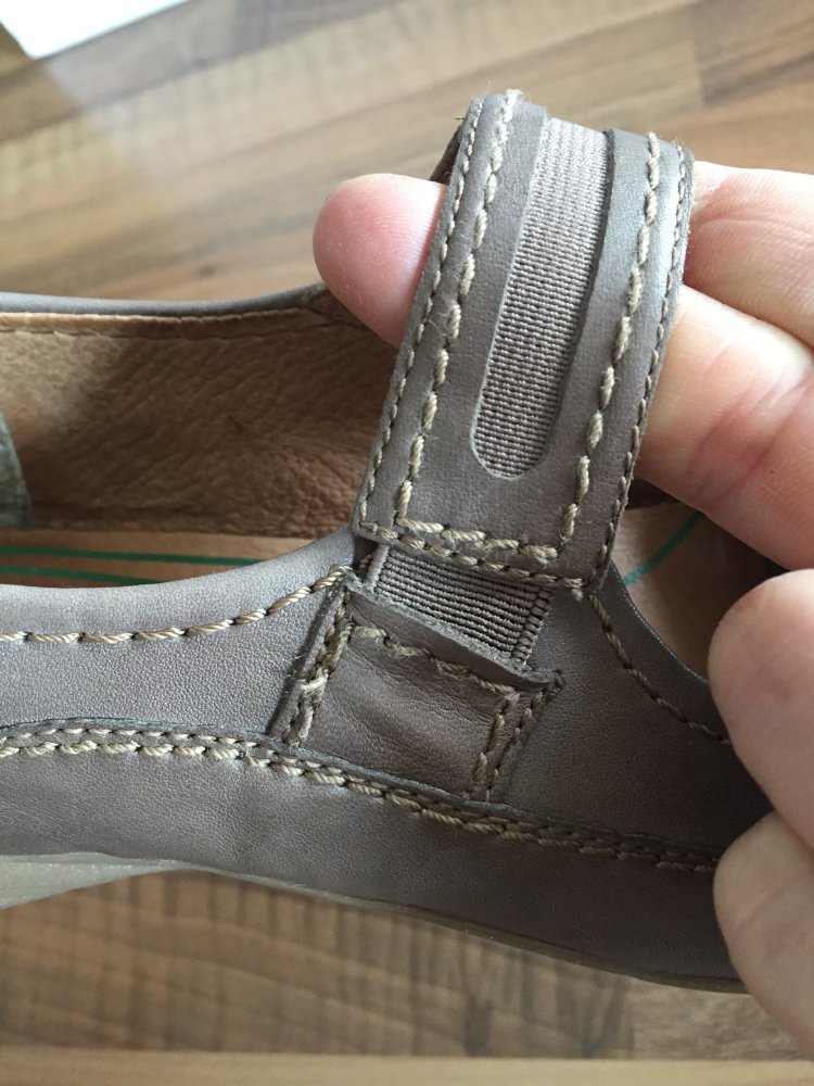 Tamaris Leder Mary Jane Ballerinas Gr.39 Farbe Taupe