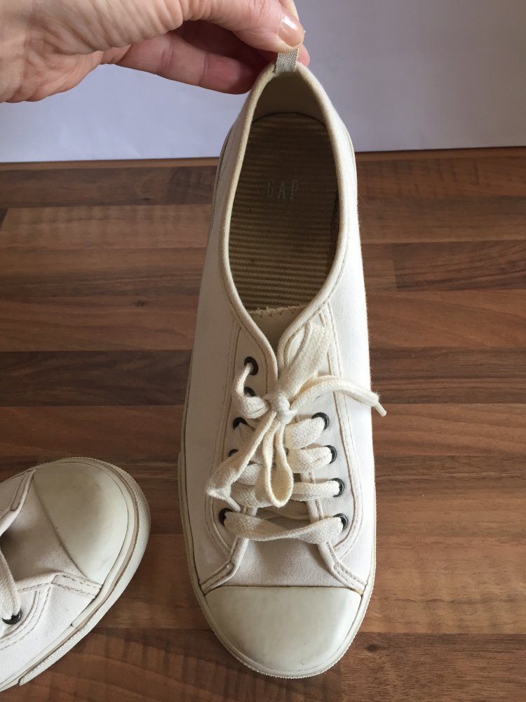 GAP Sommer Stoff Turnschuhe Gr.39 Creme Farben