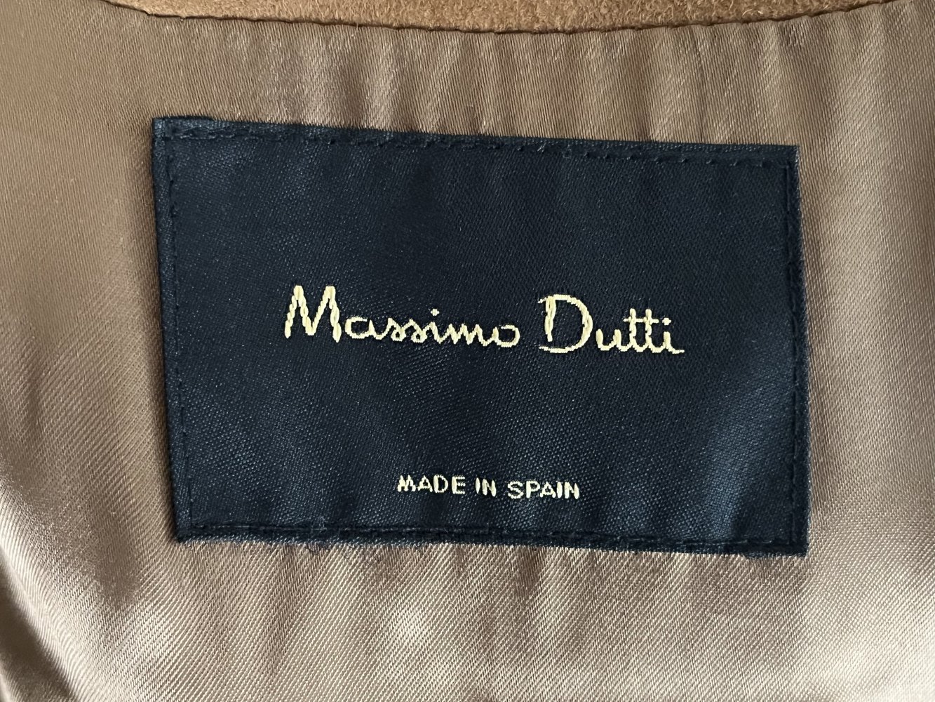 Massimo Dutti geschorenener Lammfell Ledermantel Gr.S Caramelfarben