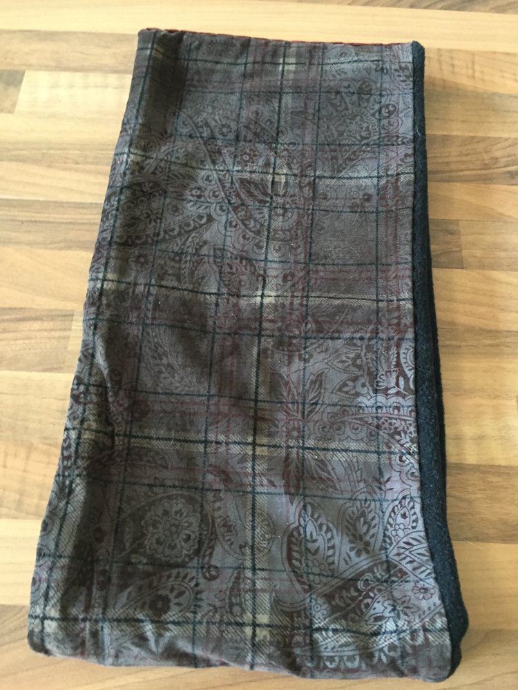3 in 1 Loopschal DIY außen Feincord Samt innen Fleece warm kuschelig und sehr wandelbar