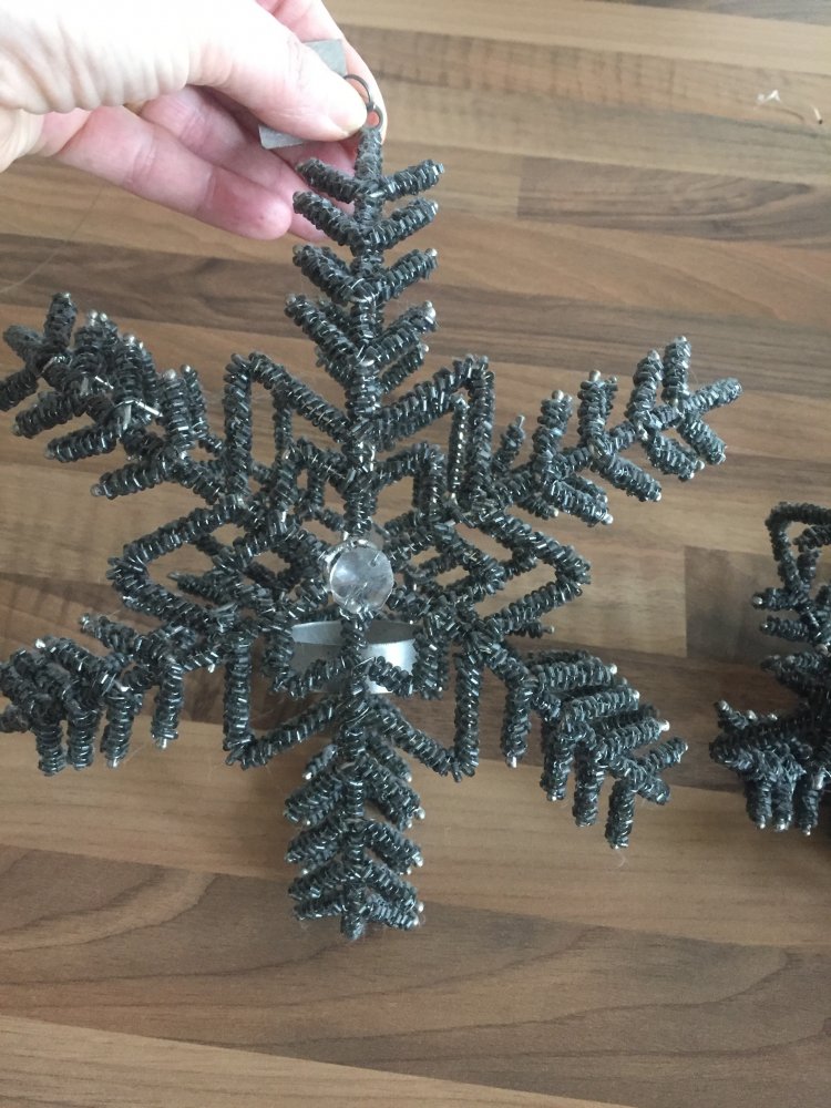 2 Weihnachtsterne von Villa Collection mit Teelichteinsatz