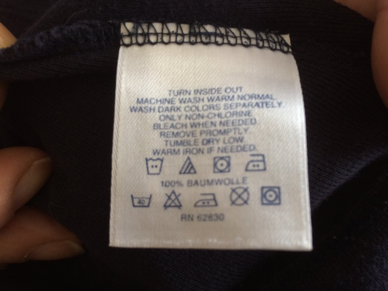 Land´s End Basic Baumwolle Sport Shirt Top Gr.L grau oder navy