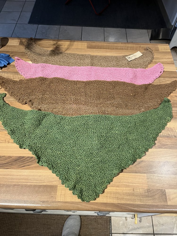 Baby Alpaka Wollschal Kragen Handgestrickt aus Chile Cappuccino rosa