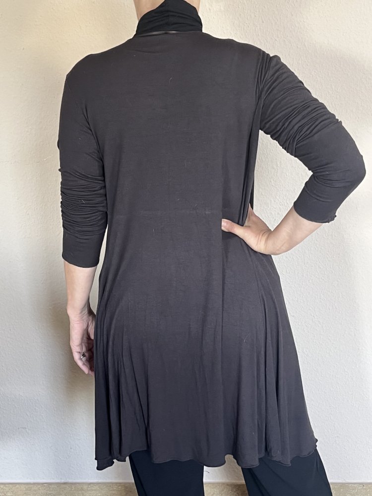 3 Anne L Long Sommer Cardigans Gr.M/L in Khaki, Grau und schwarz