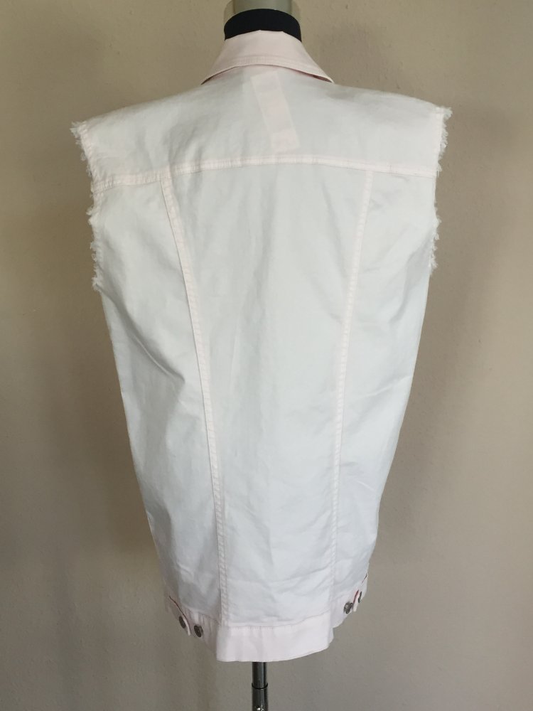 UCOB Benetton Oversize Long Jeans Vest Gr.XS/S Rose Neu mit Etiket