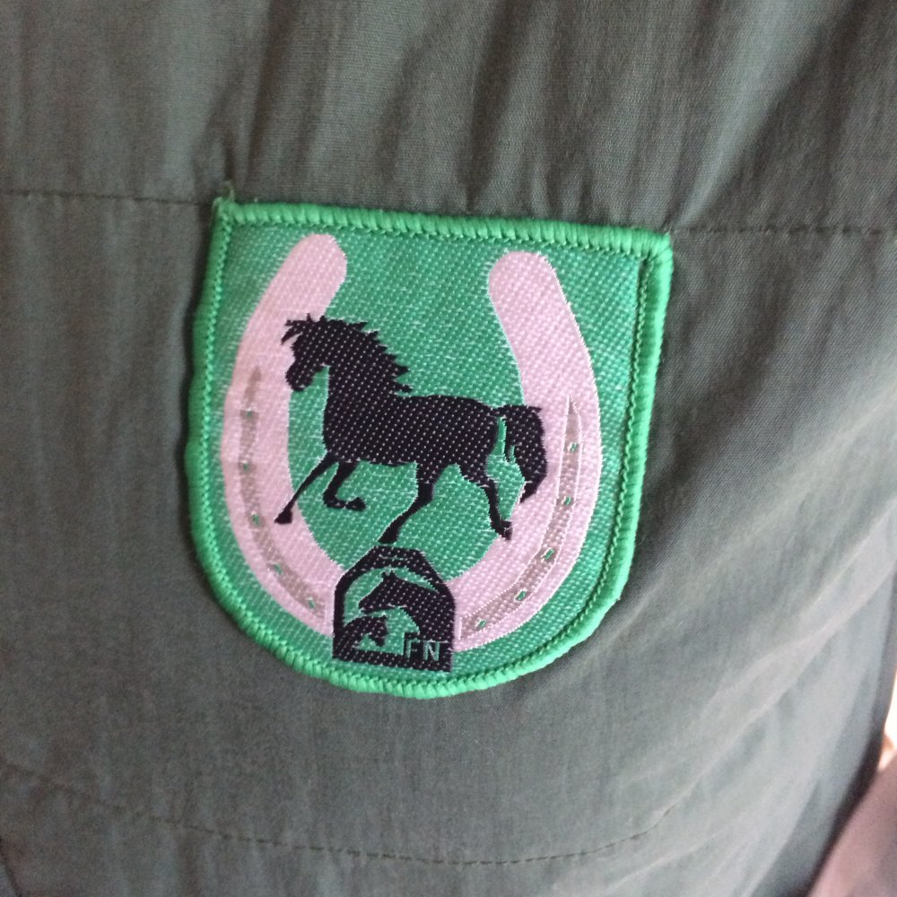 Wattierte grüne Weste Gr.S mit Reißverschluss perfekt für den Herbst
