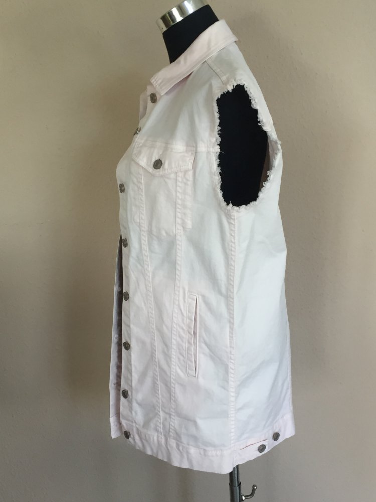UCOB Benetton Oversize Long Jeans Vest Gr.XS/S Rose Neu mit Etiket