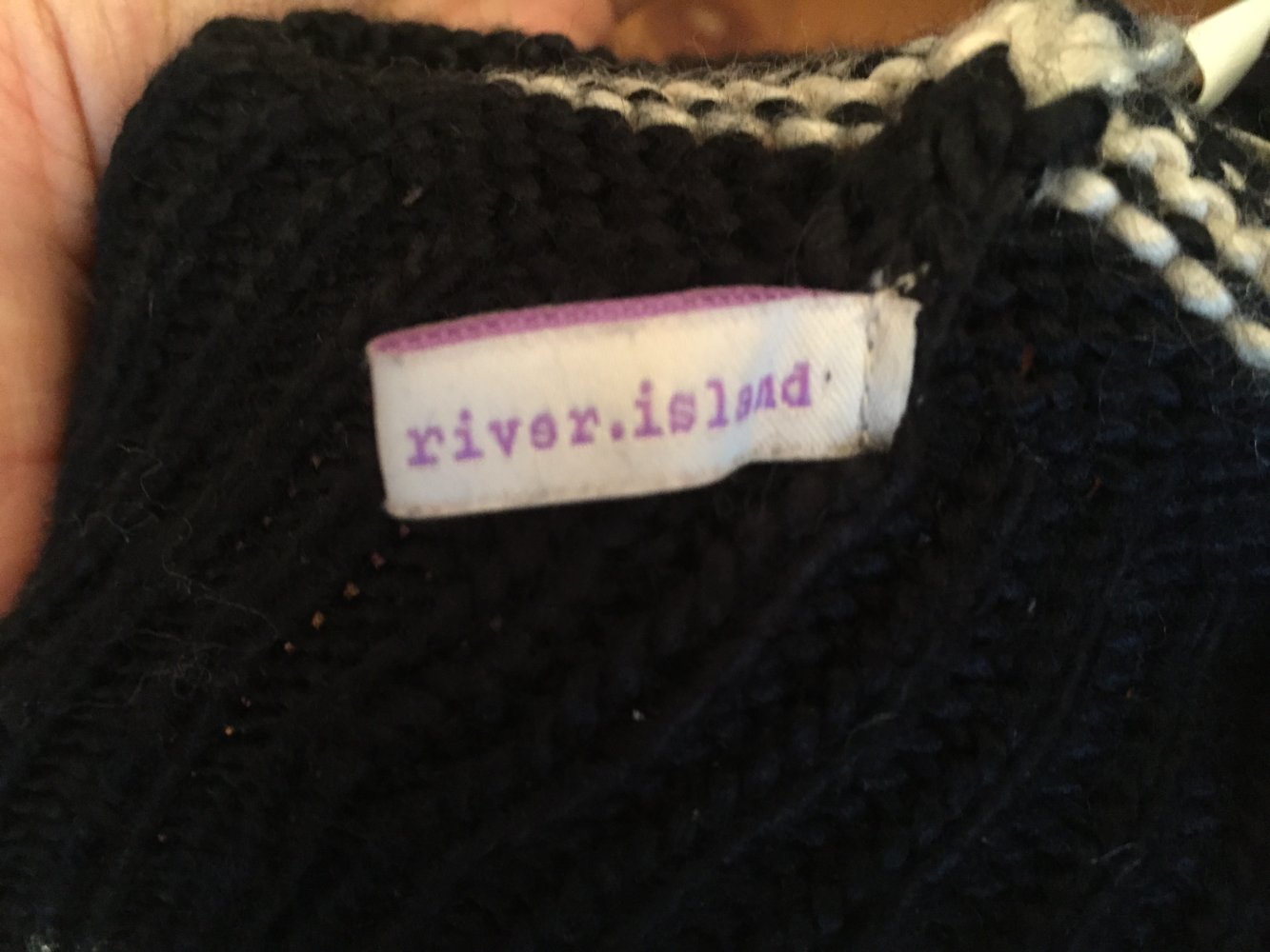 River Island Uhu Bärchen Panda Wolle Mütze mit Ohren