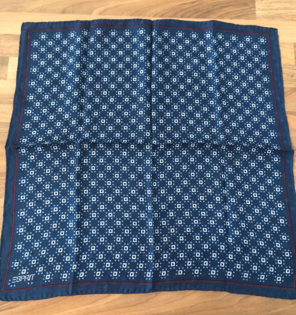 Esprit Halstuch Nickituch Schal 45 x 45cm blau