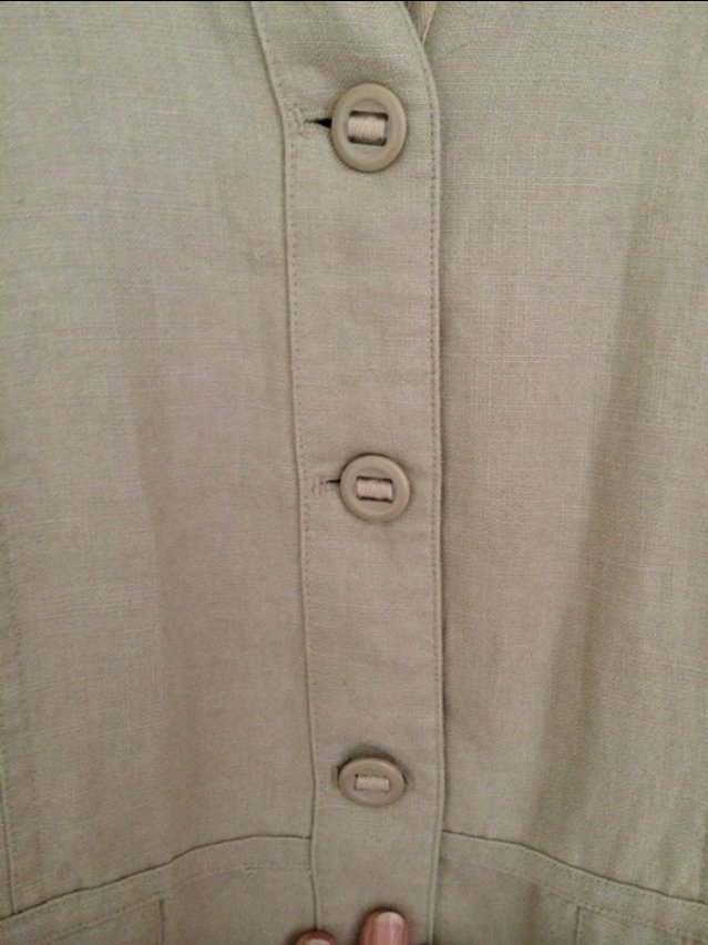 H&M Sommer Leinen Blazer Jacke tailliert unterfüttert Gr.38 in hellem Nude Ton