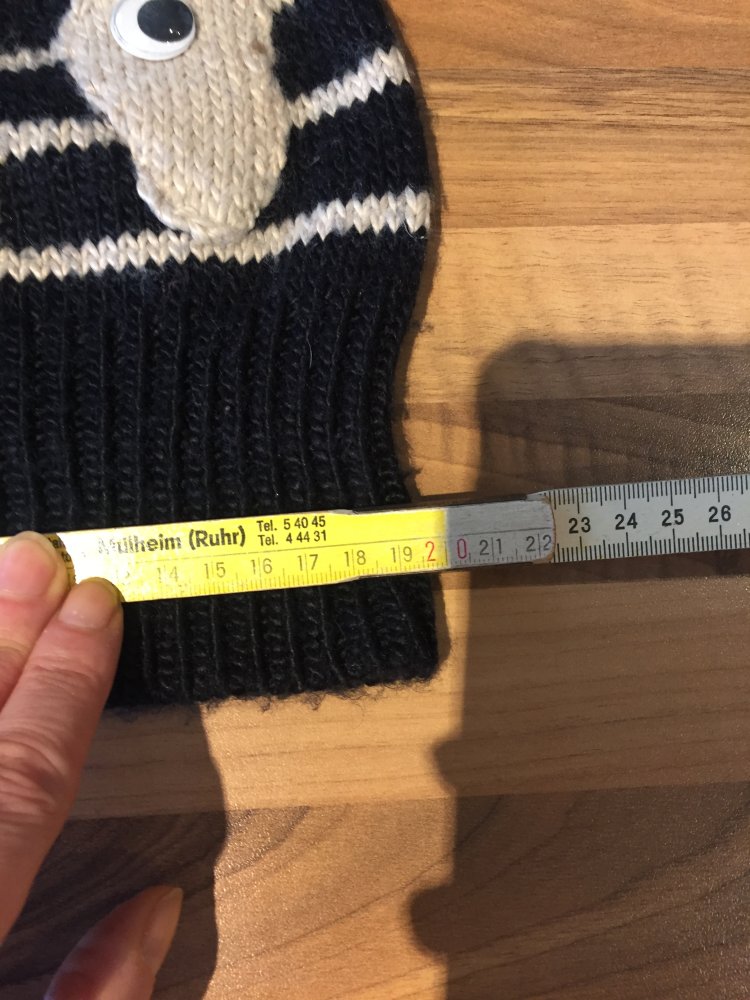 River Island Uhu Bärchen Panda Wolle Mütze mit Ohren
