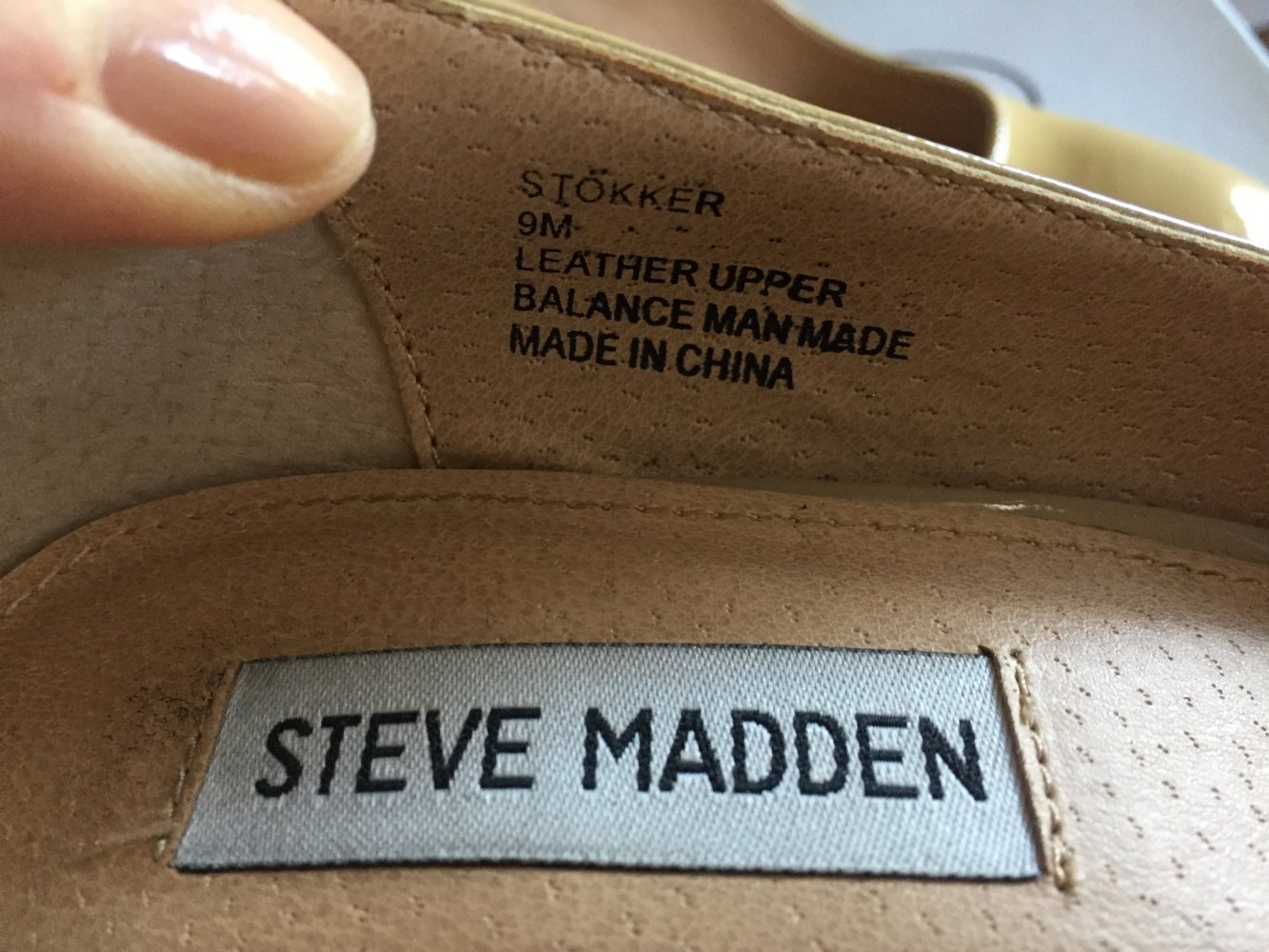 Steve Madden Leder Plateau Lack High Heels Gr.40 Nude / Senf
