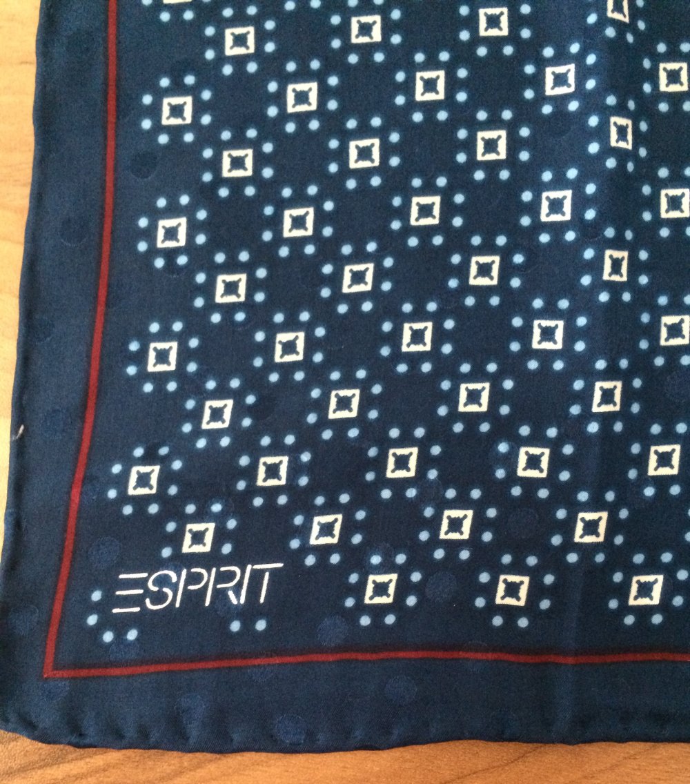 Esprit Halstuch Nickituch Schal 45 x 45cm blau