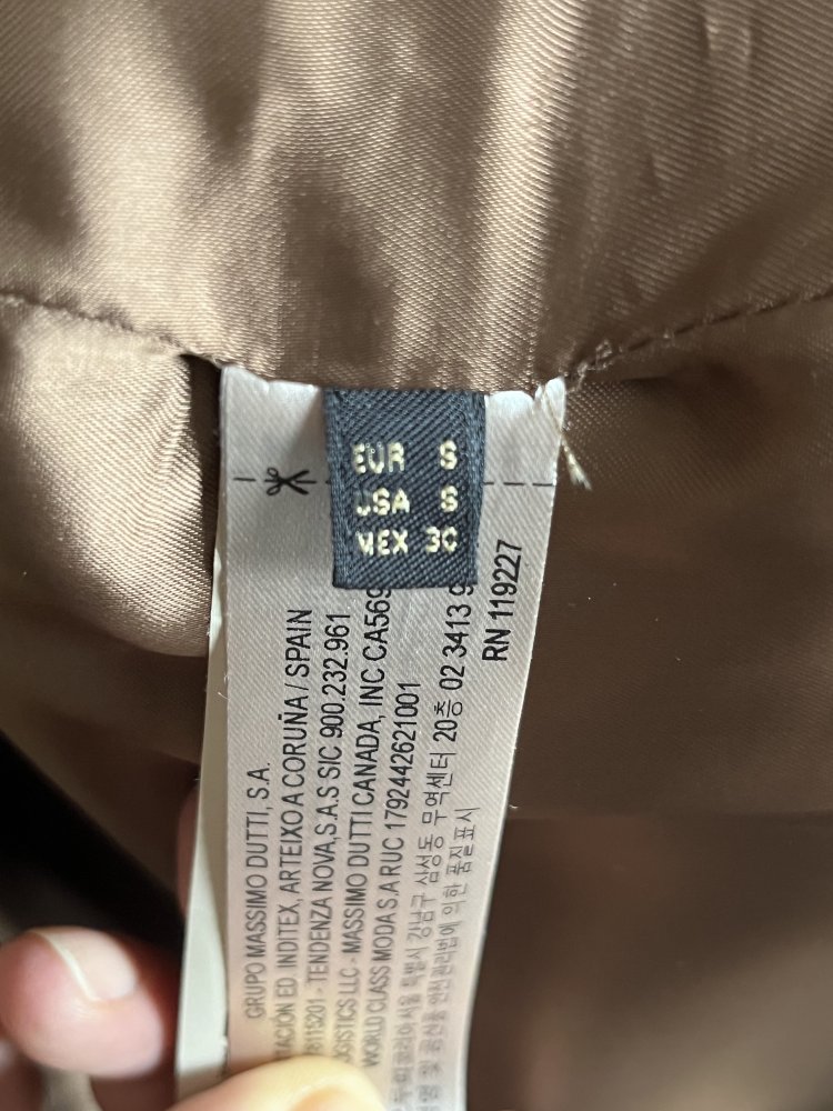 Massimo Dutti geschorenener Lammfell Ledermantel Gr.S Caramelfarben