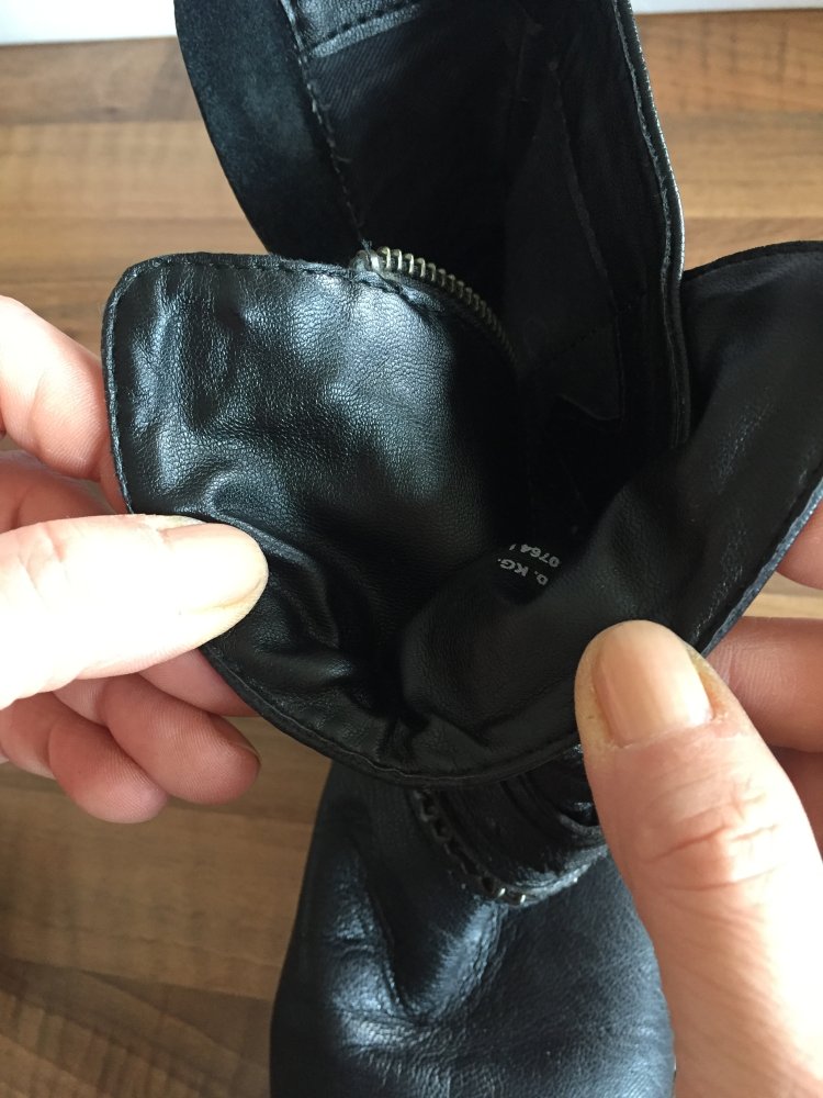 Strauss Innovation Stiefeletten Gr.39 mit Biegsamen Schaft schwarz, mit biegsamen Einsätzen im Schaft 