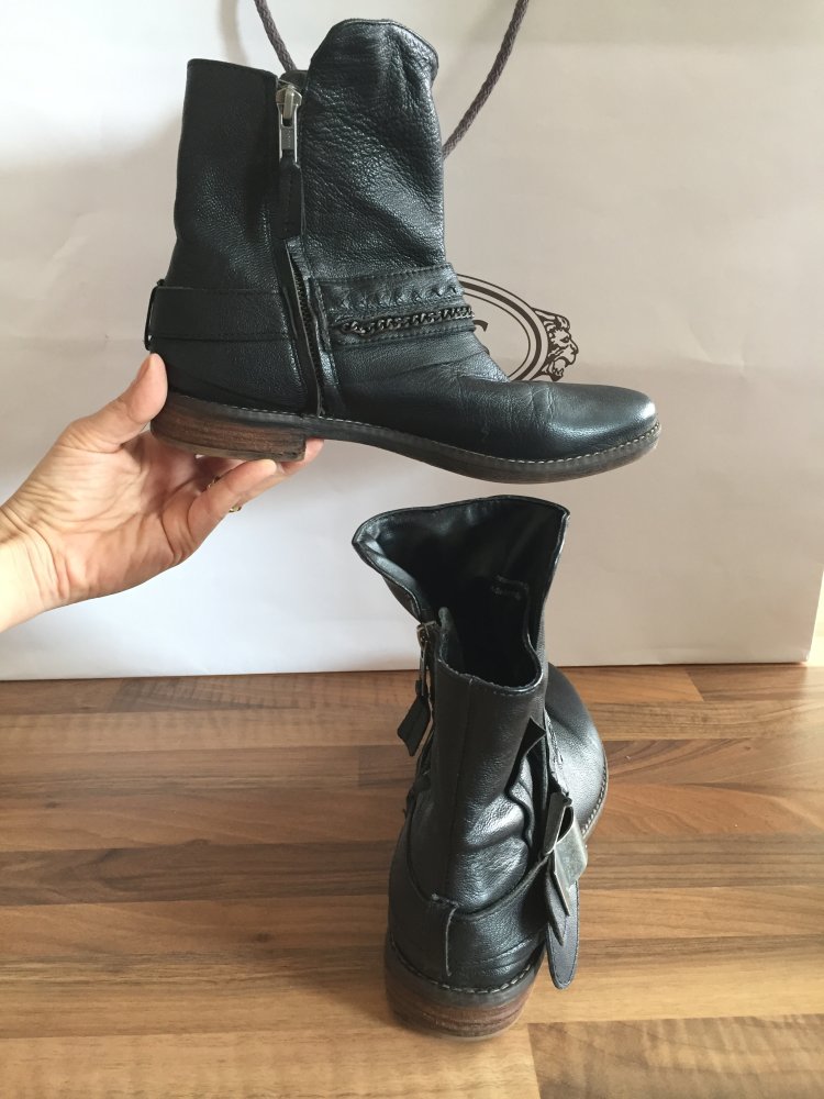 Strauss Innovation Stiefeletten Gr.39 mit Biegsamen Schaft schwarz, mit biegsamen Einsätzen im Schaft 