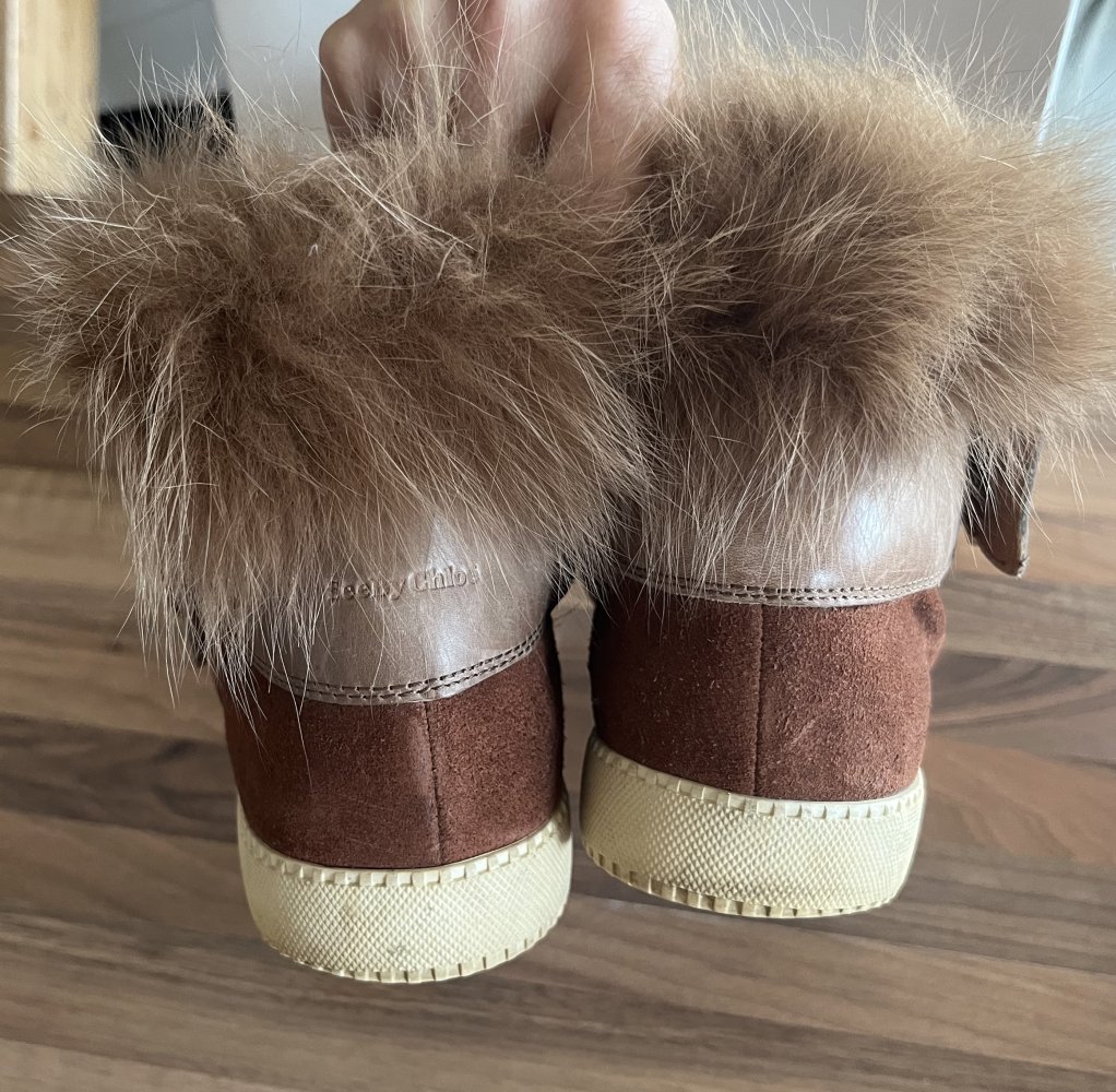 SeeBy Chloe Echtleder Sneaker Stiefeletten Gr. 39 warm gefüttert mit Karton