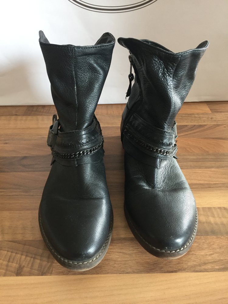 Strauss Innovation Stiefeletten Gr.39 mit Biegsamen Schaft schwarz, mit biegsamen Einsätzen im Schaft 