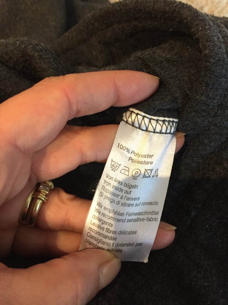 TCM Winter Kuschel Fleece Jogger Gr.L mit Taschen dunkelgrau