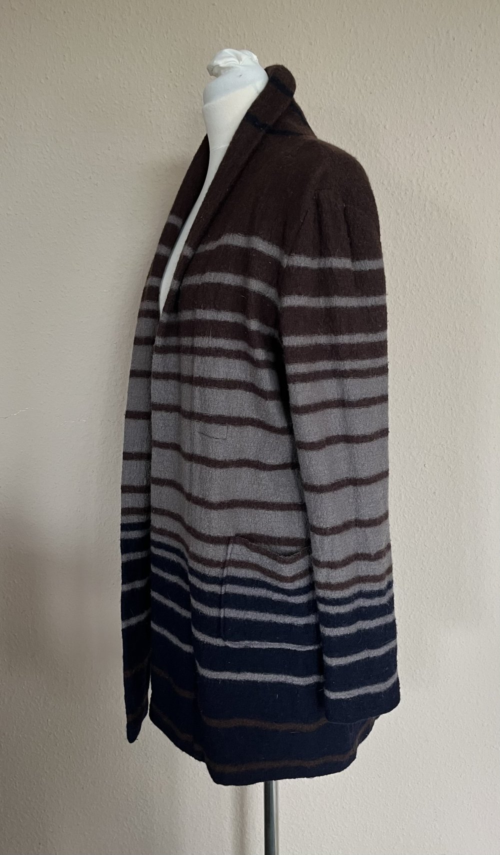 TK Maxx Long Cardigan Jacke Mantel Gr.40 aus reiner Wolle 